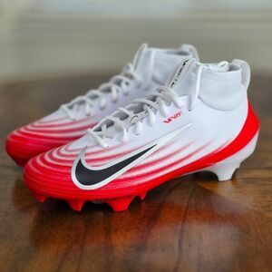 Nike Zoom Air Vapor Pro 1 Football Cleats White Red FB3298-102 Men's Size 9 New
